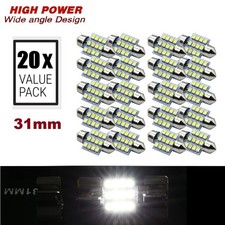 20pc X 31mm 3175 De3175 De3021 Led Dome License Plate Light Bulb 6000k White 20pc X 31mm 3175 De3175 De3021 Led Dome License Plate Light Bulb 6000k White