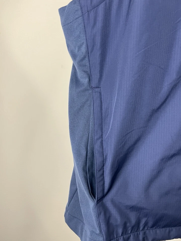 Play Dry by Greg Norman Moisture Wicking Windproof Golf Vest Navy Blue Size L - Image 4 of 4