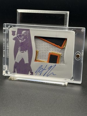 2022 National Treasures Print Plate 1 of 1 Heliot Ramos 3 Color RPC On Card Auto