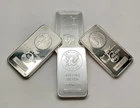 Lot Of 4 - 5 oz .999 Silver Bars - Assorted Mints, Varied Conditions, Our Choice