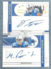 2020 Panini NT Michael Pittman Jr Jonathan Taylor RC Rookie Dual Auto /25 COLTS