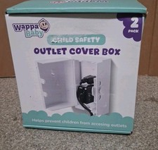Wappa Baby Child Safety Outlet Cover Box   2 Pack, New in Box
