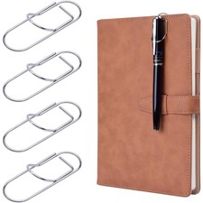 Stainless Steel Pen Clip 12 Pack Pencil Holder for Notebooks Books Journals