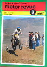 Tschechoslowakische MOTOR REVUE 8-1987 LIAZ JAWA Enduro VELOREX BMX Geländesport