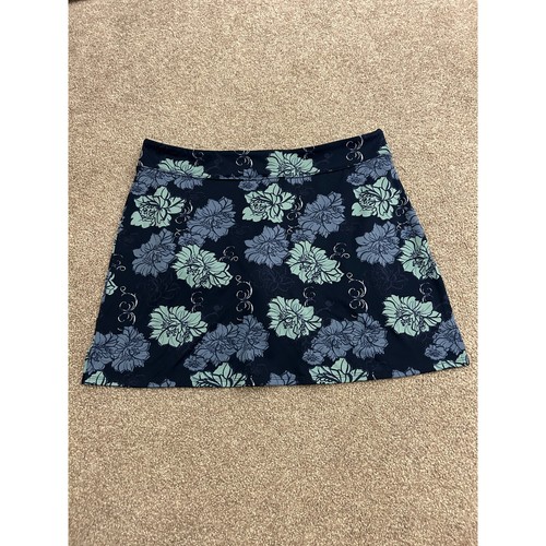 Tranquility Colorado Clothing Skort Womens Large Blue Floral Athletic Excellent