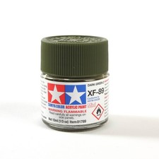 Tamiya Acrylic Mini XF-89 Dark Green 2 10ml Paint Jar 81789