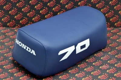 NEW Honda ATC70 seat complete - fits 1978-1985 ATC 70 #70 print on sides BLUE - Image 1 of 4