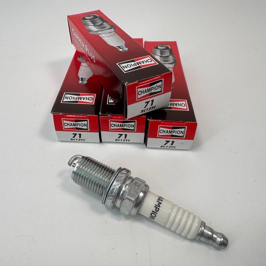 4 Pack Champion Spark Plug 71 Copper Plus RC12YC 71G