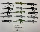 Vintage Accessories Lot For 12" GI Joe Military Figures Weapons Long Rifles #H