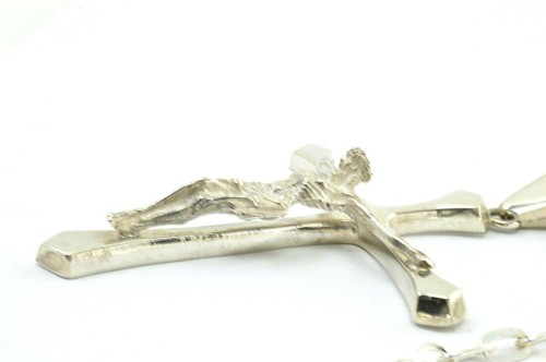 Taxco Mexikanischer 925 Sterling Silber Kruzifix Kreuz Anhänger Top. 23 Gramm - Bild 3 von 12