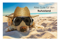 1 Lustige Abschiedskarte Ruhestand +1 Kuvert Abschied Kollege Kollegin Rente