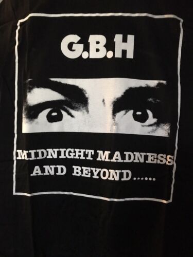 gbh tshirt Midnight Madness &beyond Hardcore Punk Metal Sm-Xl Sizes - Picture 2 of 3