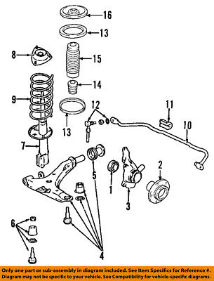 Front Stabilizer Link Assembly Left Genuine Hyundai 54830-2B200