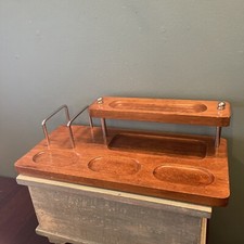 Vintage Wood Dresser Valet, Desk Organizer,, ...