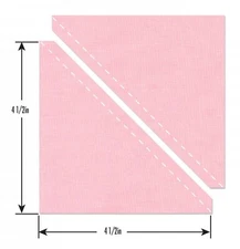 Sizzix Bigz 1/2 Half-Square Triangles (4 1/2" assem.) die #657613/800003