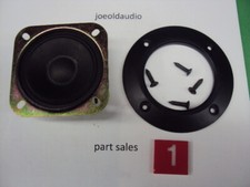 3" Tweeter with Trim Piece. Good Low Power Replacement. Tested. Read More Below.