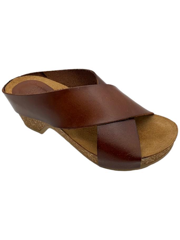 Высокие кожаные босоножки на каблуке Cuero