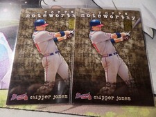 2001 Topps Noteworthy # TN6 Chipper Jones Card (B57BG) Atlanta Braves X2