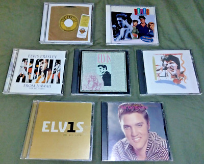 Elvis Presley 7 CD Lot Aloha Christmas #1 Hits Kid Galahad That's All Right Mama