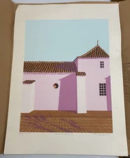 1988 Venezuela IBM 50th Anniversary Rare Art Print By C. Perez Requejo Colonial