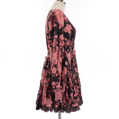 hemant and nandita luana pleated long dress HEMANT AND NANDITA Luana Pleated Maxi Dress in Black