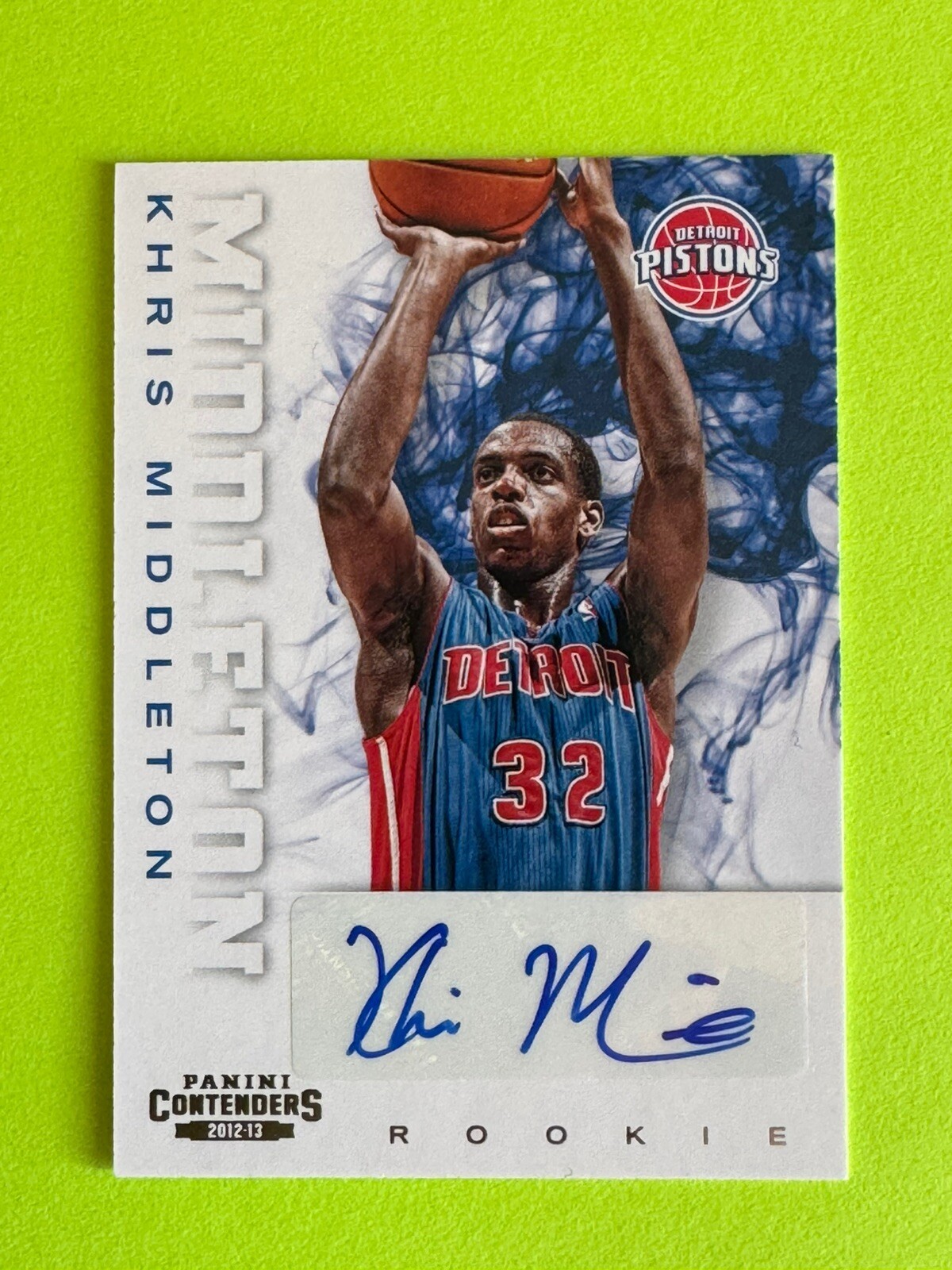 Khris Middleton 2012 Panini Contenders #237 Rookie RC Autograph Auto