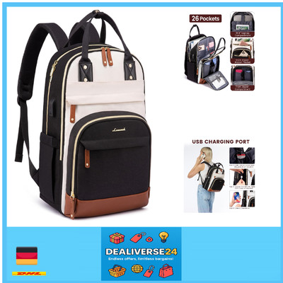 Anti-Diebstahl Laptopfach | Schutz für 15,6 Zoll | Leichter Schulrucksack