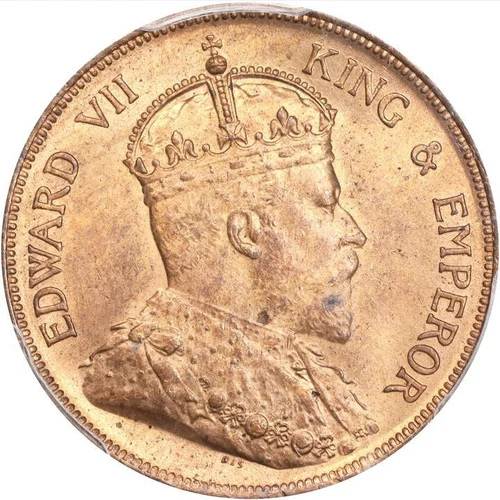 BRITISH HONDURAS 1 Cent 1904 NGC MS65 RB 'Edward VII'