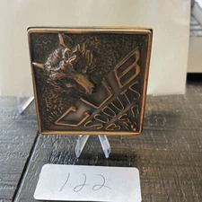 3 in.² paperweight Cub Scouts bronze or copper very heavy