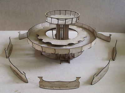 Aussichtsposten Streugelände Landschaft Wargames Space Elf Tischplatte 28mm