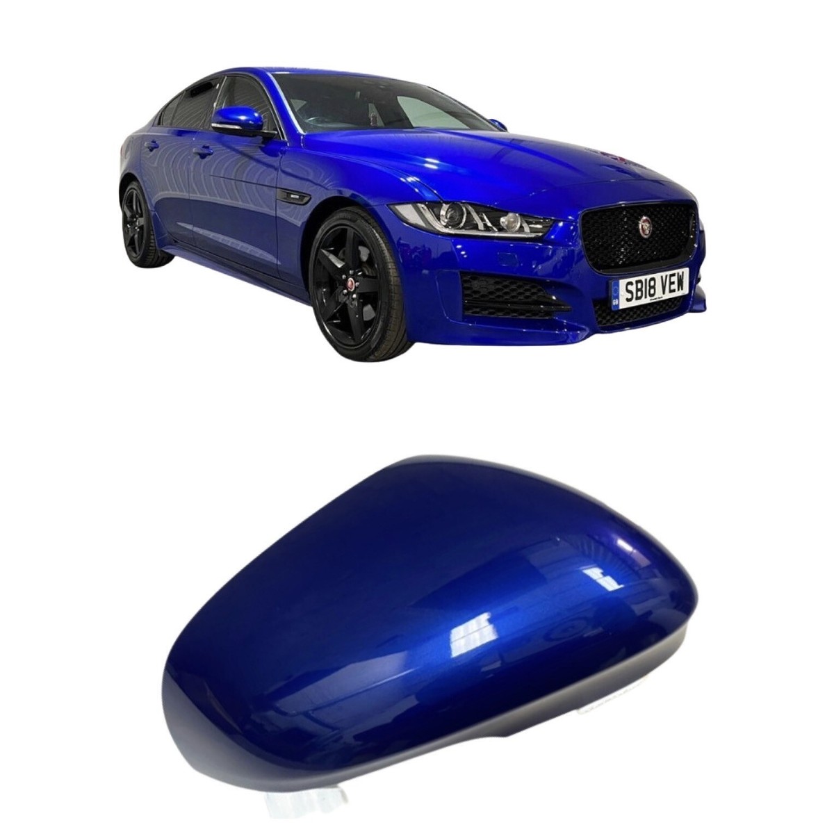 Cubierta Cromada Para Espejo Retrovisor De Jaguar XF, XJ, XK, XE (2010-2015