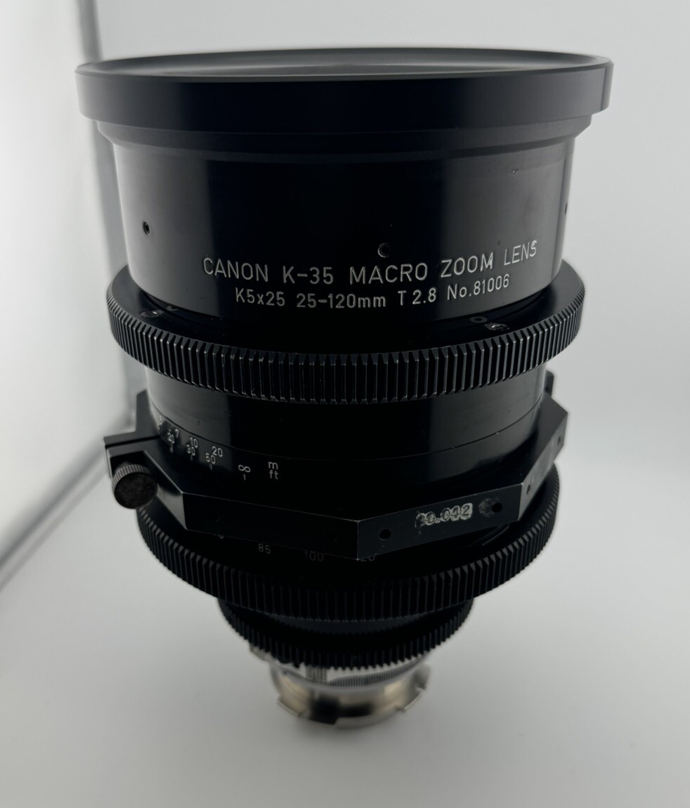 25 120mm T2 Canon K35 Rental Canon K35 Zoom PL Zoom Yellow Cactus