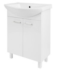Waschplatz mit Waschbecken Gäste WC Unterschrank Waschtisch Badmöbel 60 cm
