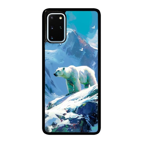 For Samsung S7 S8 S9 S10 S20 Plus Lite Flexible Cover drawings Polar Bears paint - 第 5/25 張圖片