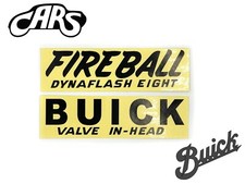 1941-1948 Buick 8 Fireball Valve Cover Decal New Black
