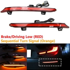 LED Rear Bumper Reflector Brake Tail Light Signal Lamps For Honda Accord 2018-21