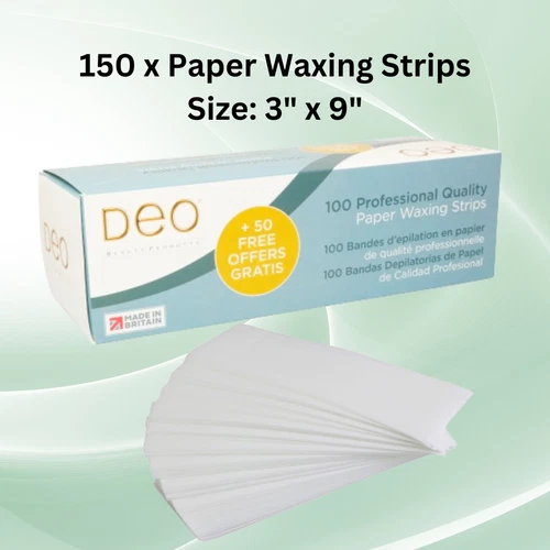 3" x 150 Paper non woven epilating waxing strips body legs professional salon