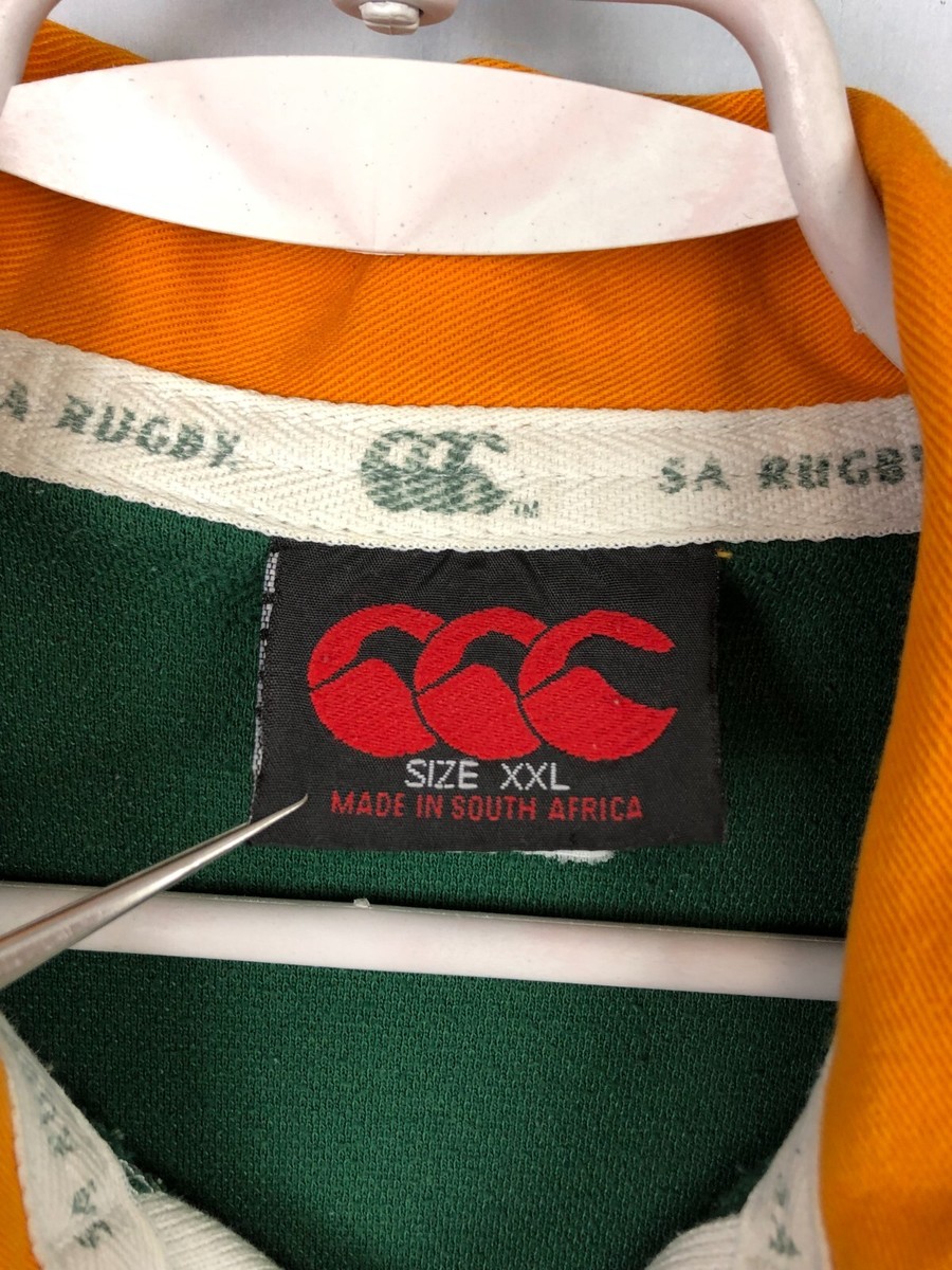 Vintage 90's Canterbury South Africa Rugby Union Jersey Mens Shirt