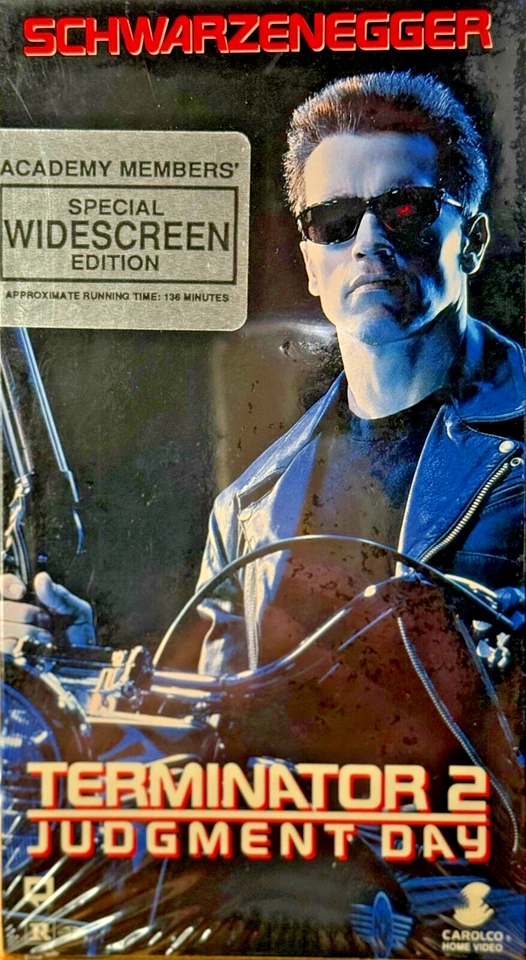 SEALED! 1991 Terminator 2 judgement day VHS -ACADEMY MEMBERS' EXTREMELY RARE !! - Image 3 of 4