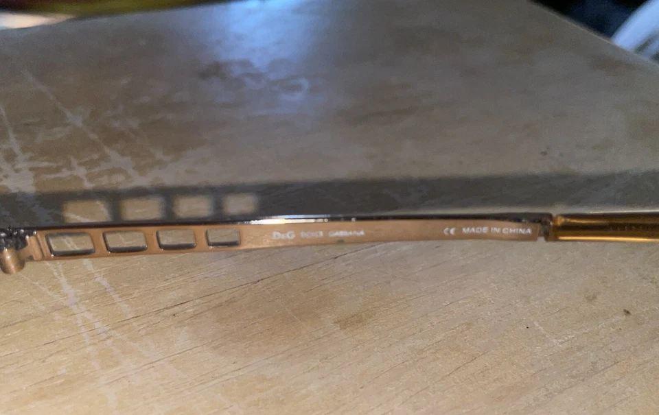 Dolce & Gabbana D&G Eyeglasses 5035 Gold 108 Authentic 52-17-140 Gold Frame - Image 3 of 4