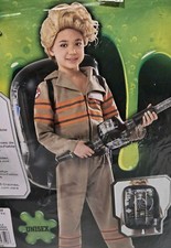 Costume Child Unisex Deluxe Ghostbusters w Inflatable Backpack  Wand Small 4-6