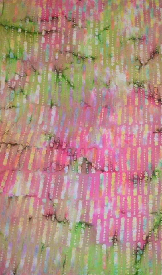 РОЗОВЫЙ ЗЕЛЕНЫЙ ГАЛСТУК КРАСИТЕЛЬ КАК КРЕП В ОДНУ СТОРОНУ ЭЛАСТИЧНОЙ ГОФРИРОВАННОЙ ТКАНИ 1 ЯРД 28 В - Изображение 3 из 4