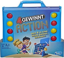 Hasbro Gaming E3578 4 Gewinnt Action temporeiches Kinderspiel Familienspiel