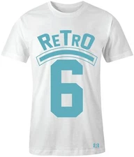 "Retro 6" T-SHIRT to Match Air Retro 6 "Still Blue" GS