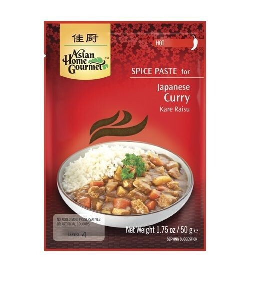 3er Pack ASIAN HOME GOURMET Würzpaste für japanisches Curry (3x 50g) Kare Raisu