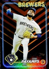 2024 TOPPS UPDATE BLACK ORANGE FOIL US153 JOEL PAYAMPS MILWAUKEE BREWERS