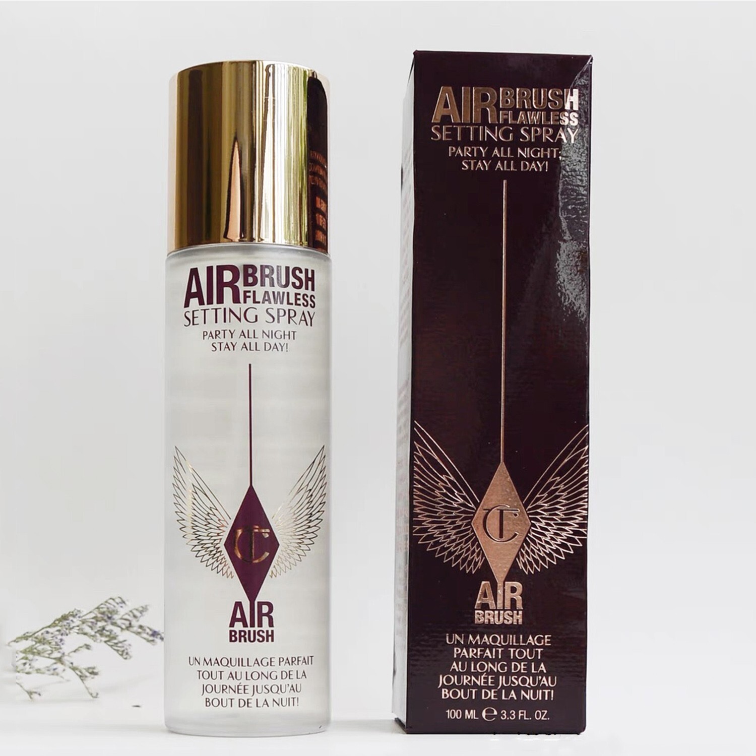 NEW Charlotte Tilbury Airbrush Flawless Setting Spray - 100ml/3.3 fl oz. Clear