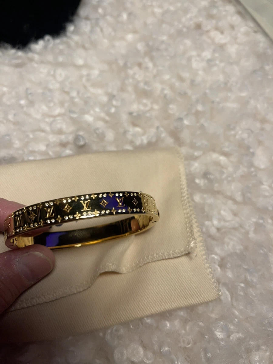 Sold at Auction: Louis Vuitton Nanogram Strass Bracelet (Never Worn)