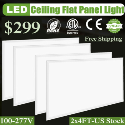 2x4 Ft LED Panel Light Drop Ceiling Flat Panel,Recessed Edge-Lit Troffer Fixture