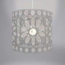 Image of Antique Flower Gem Pendant Light Shade Fitting Modern Decoration Home Lights